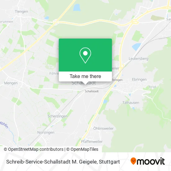 Карта Schreib-Service-Schallstadt M. Geigele
