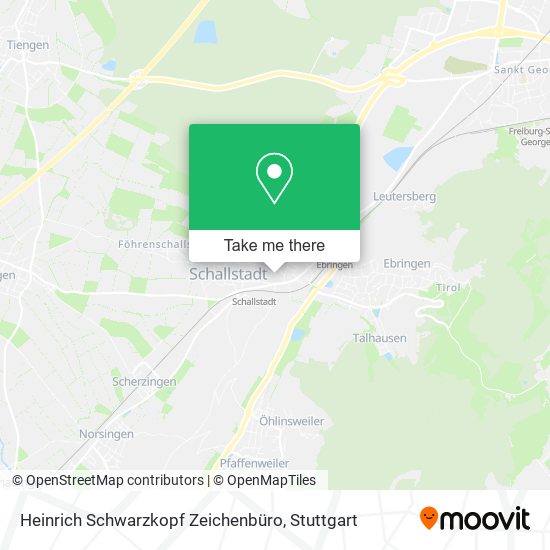 Heinrich Schwarzkopf Zeichenbüro map