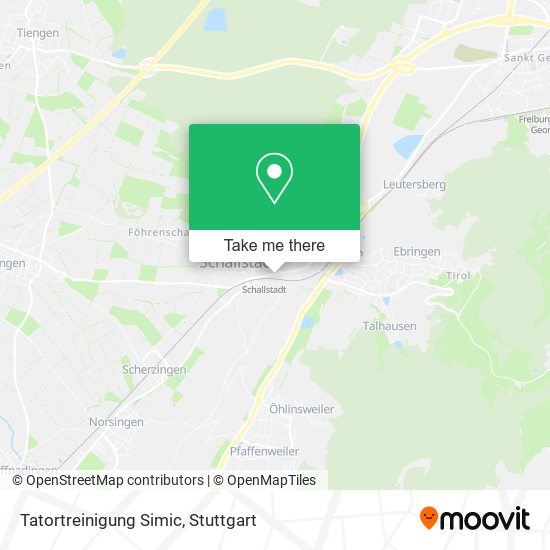 Tatortreinigung Simic map