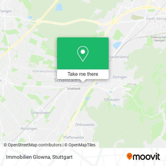 Immobilien Glowna map