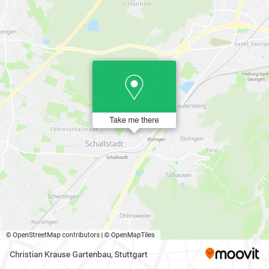 Christian Krause Gartenbau map