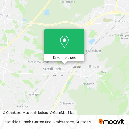 Карта Matthias Frank Garten und Grabservice