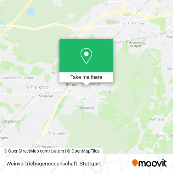 Карта Weinvertriebsgenossenschaft