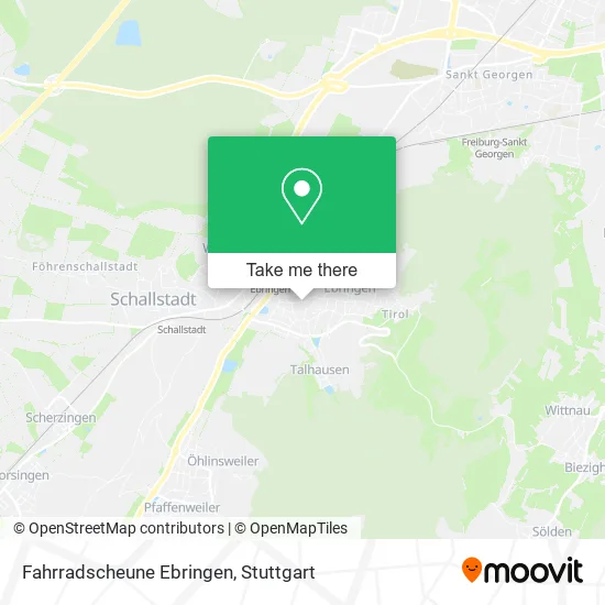 Карта Fahrradscheune Ebringen