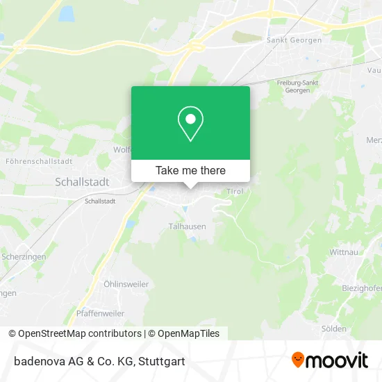 Карта badenova AG & Co. KG