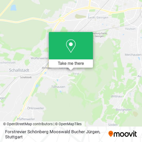 Карта Forstrevier Schönberg Mooswald Bucher Jürgen