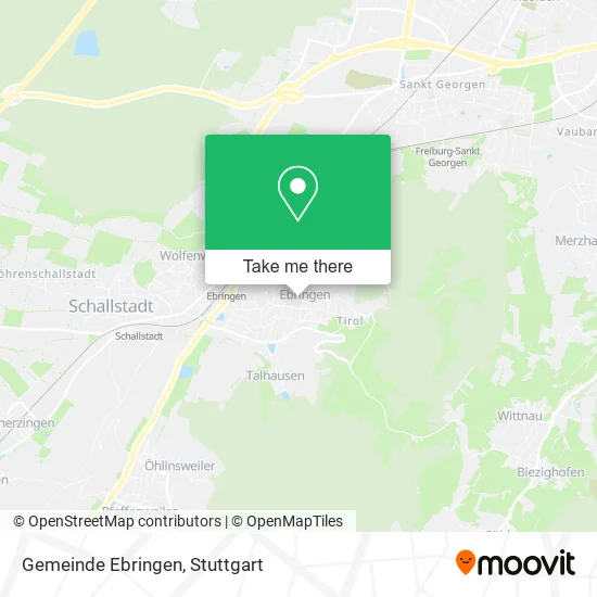 Карта Gemeinde Ebringen