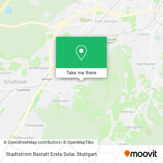 Карта Stadtstrom Rastatt Erste Solar