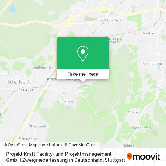 Projekt Kraft Facility- und Projektmanagement GmbH Zweigniederlassung in Deutschland map