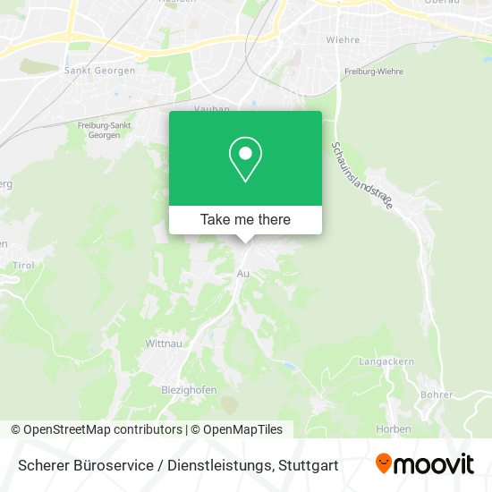 Scherer Büroservice / Dienstleistungs map