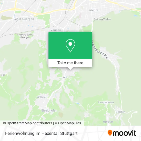 Карта Ferienwohnung im Hexental