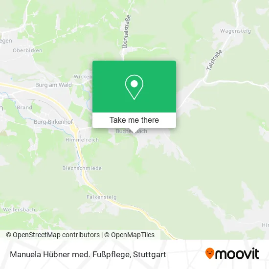 Карта Manuela Hübner med. Fußpflege