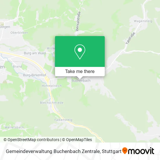 Карта Gemeindeverwaltung Buchenbach Zentrale