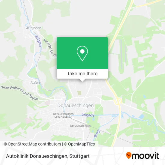Карта Autoklinik Donaueschingen