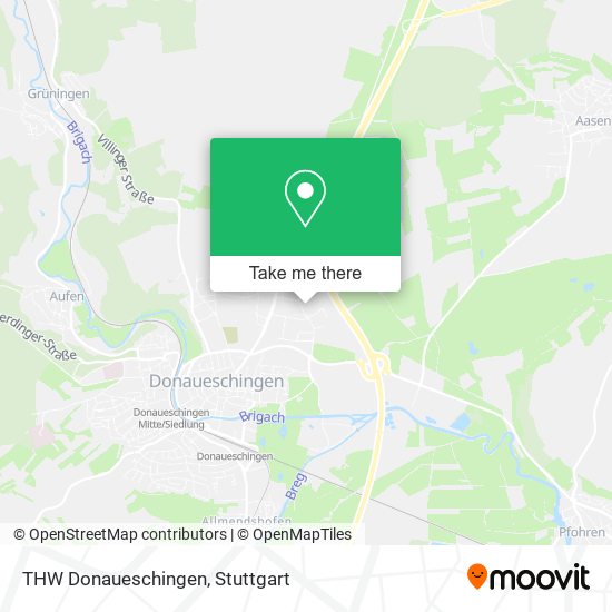 THW Donaueschingen map
