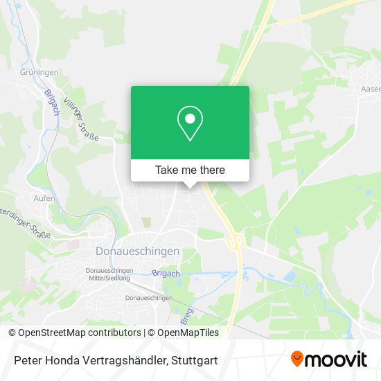 Peter Honda Vertragshändler map