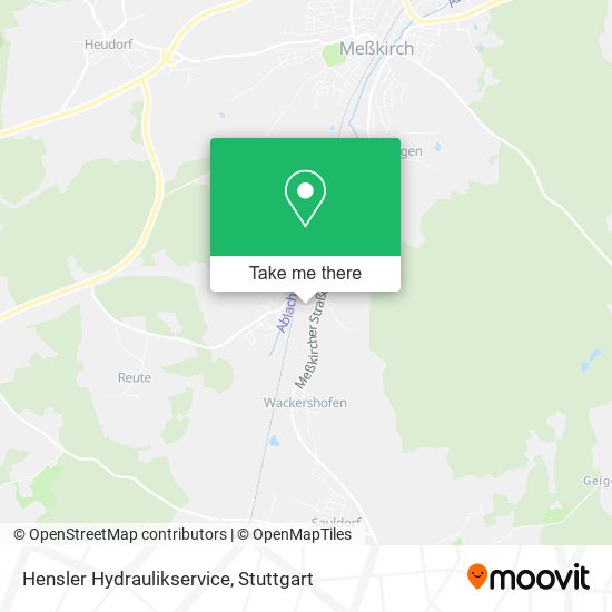 Hensler Hydraulikservice map