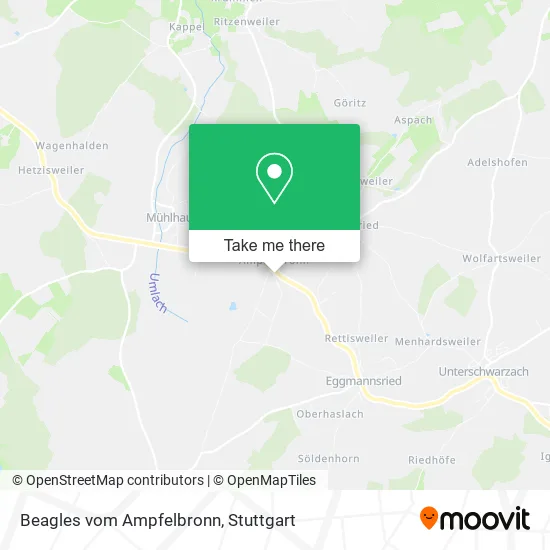 Карта Beagles vom Ampfelbronn