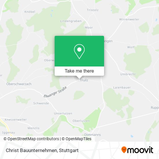 Christ Bauunternehmen map