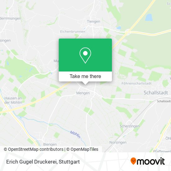Erich Gugel Druckerei map