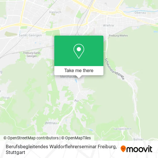 Карта Berufsbegleitendes Waldorflehrerseminar Freiburg