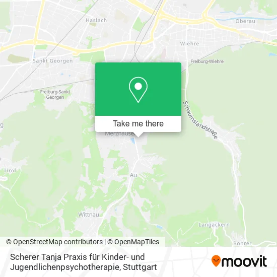 Карта Scherer Tanja Praxis für Kinder- und Jugendlichenpsychotherapie