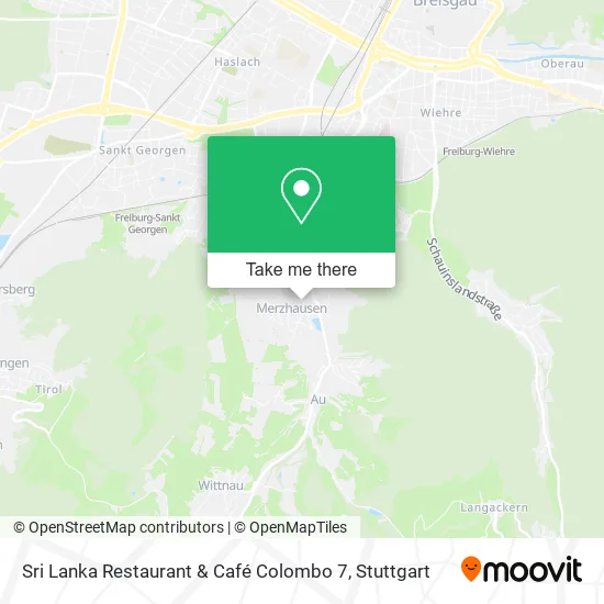 Карта Sri Lanka Restaurant & Café Colombo 7