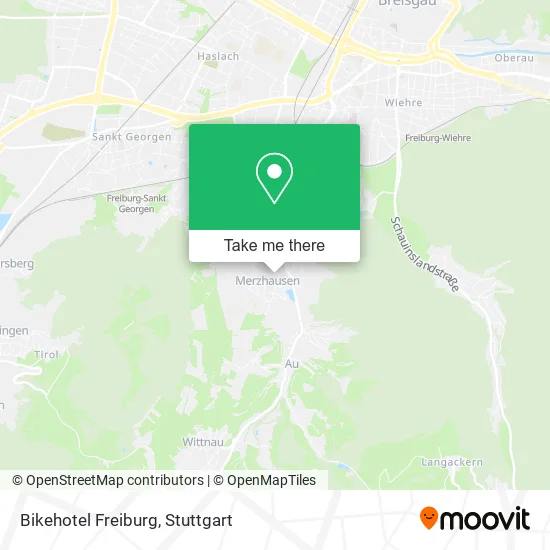 Карта Bikehotel Freiburg