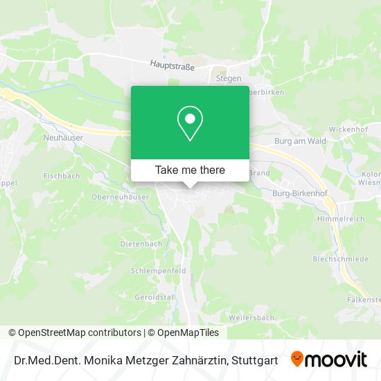 Dr.Med.Dent. Monika Metzger Zahnärztin map