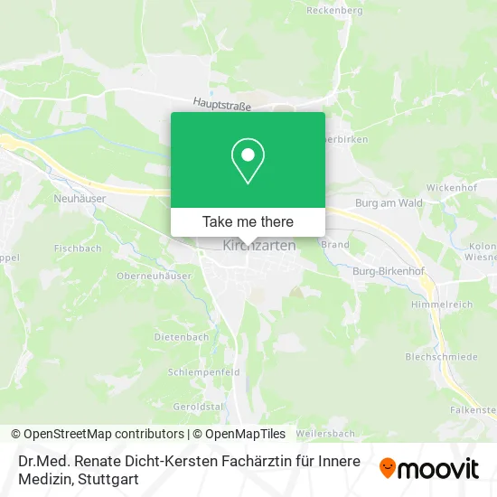Карта Dr.Med. Renate Dicht-Kersten Fachärztin für Innere Medizin