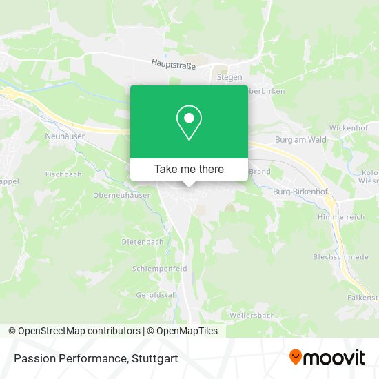 Passion Performance map