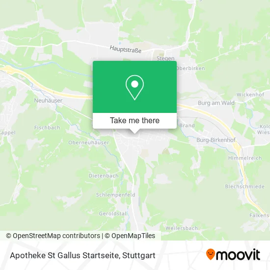 Карта Apotheke St Gallus Startseite
