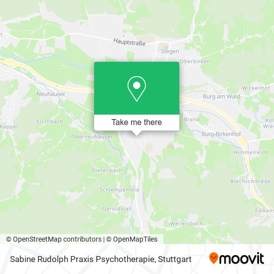 Sabine Rudolph Praxis Psychotherapie map