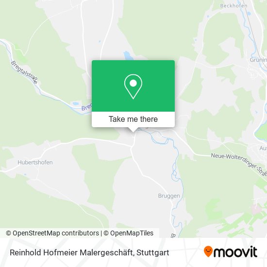 Reinhold Hofmeier Malergeschäft map