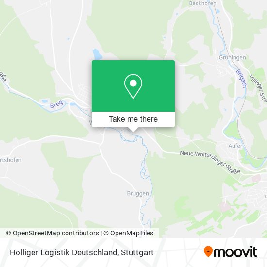 Holliger Logistik Deutschland map