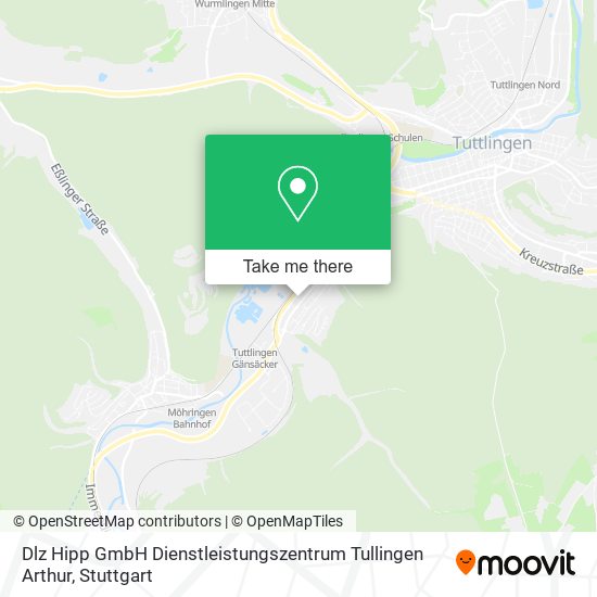 Dlz Hipp GmbH Dienstleistungszentrum Tullingen Arthur map