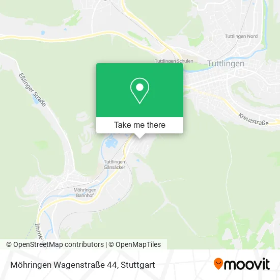 Карта Möhringen Wagenstraße 44