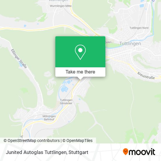 Junited Autoglas Tuttlingen map