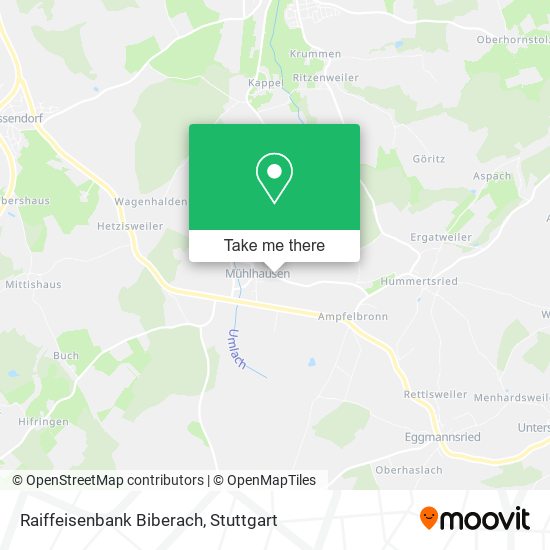 Raiffeisenbank Biberach map