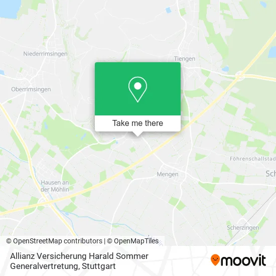 Карта Allianz Versicherung Harald Sommer Generalvertretung