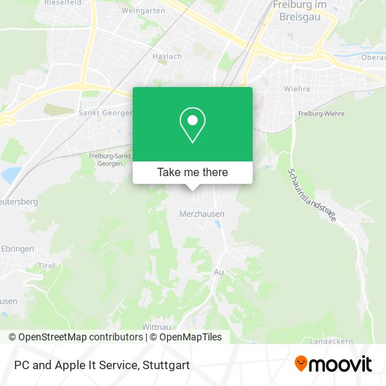 PC and Apple It Service map