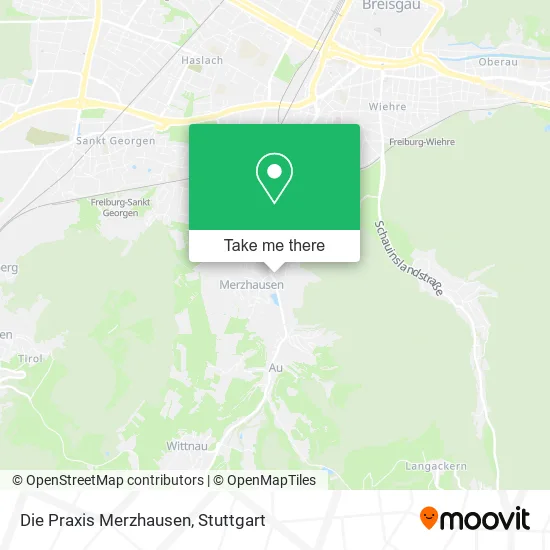 Карта Die Praxis Merzhausen