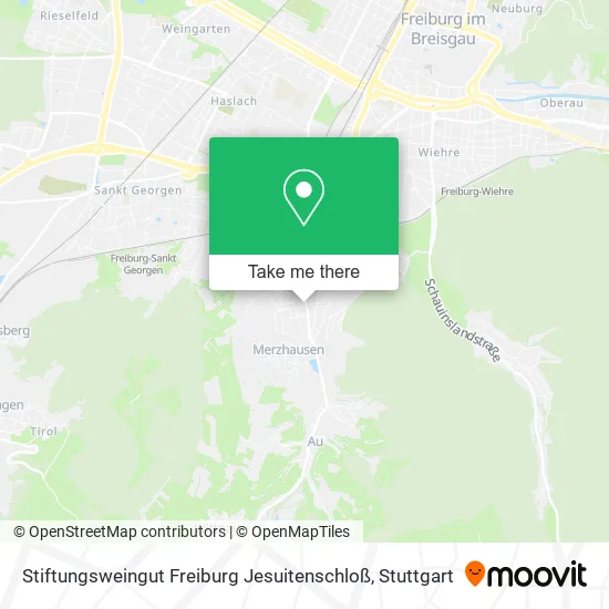 Карта Stiftungsweingut Freiburg Jesuitenschloß