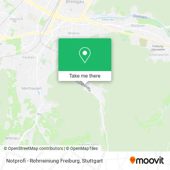 Карта Notprofi - Rohrreiniung Freiburg
