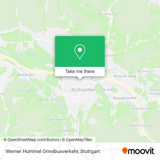 Werner Hummel Omnibusverkehr map