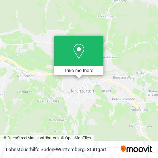 Lohnsteuerhilfe Baden-Württemberg map