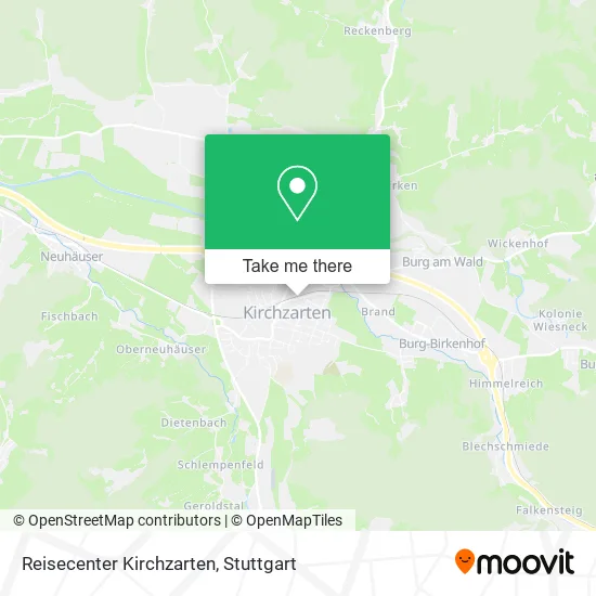 Карта Reisecenter Kirchzarten