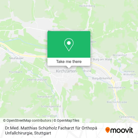 Карта Dr.Med. Matthias Schürholz Facharzt für Orthopä Unfallchirurgie