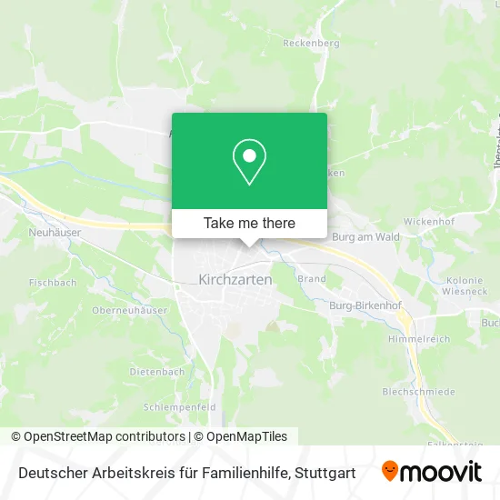 Карта Deutscher Arbeitskreis für Familienhilfe