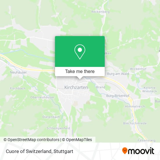 Cuore of Switzerland map